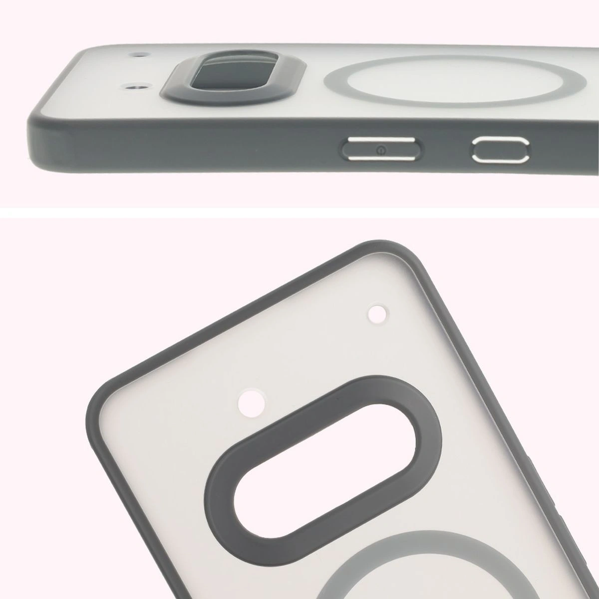 Kryt Bizon Case MatteO Magnetic Nothing Phone (3a) smoky gray