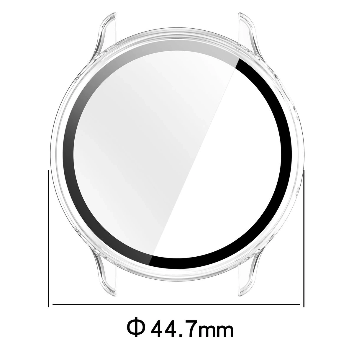 Kryt Bizon Case+Glass Watch Garmin Vivoactive 6 clear