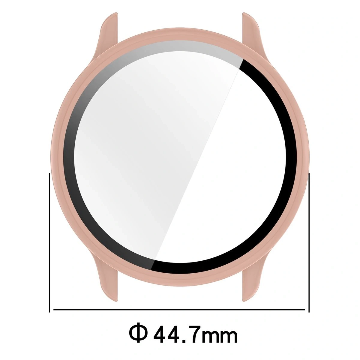 Kryt Bizon Case+Glass Watch Garmin Vivoactive 6 pink