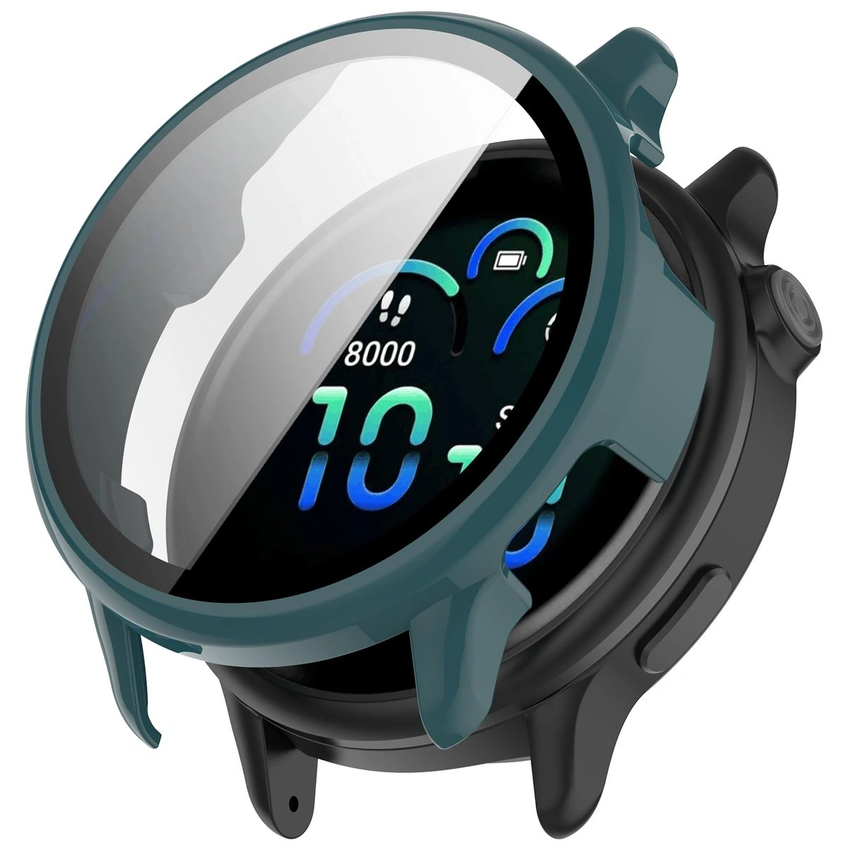 Kryt Bizon Case+Glass Watch Garmin Vivoactive 6 green