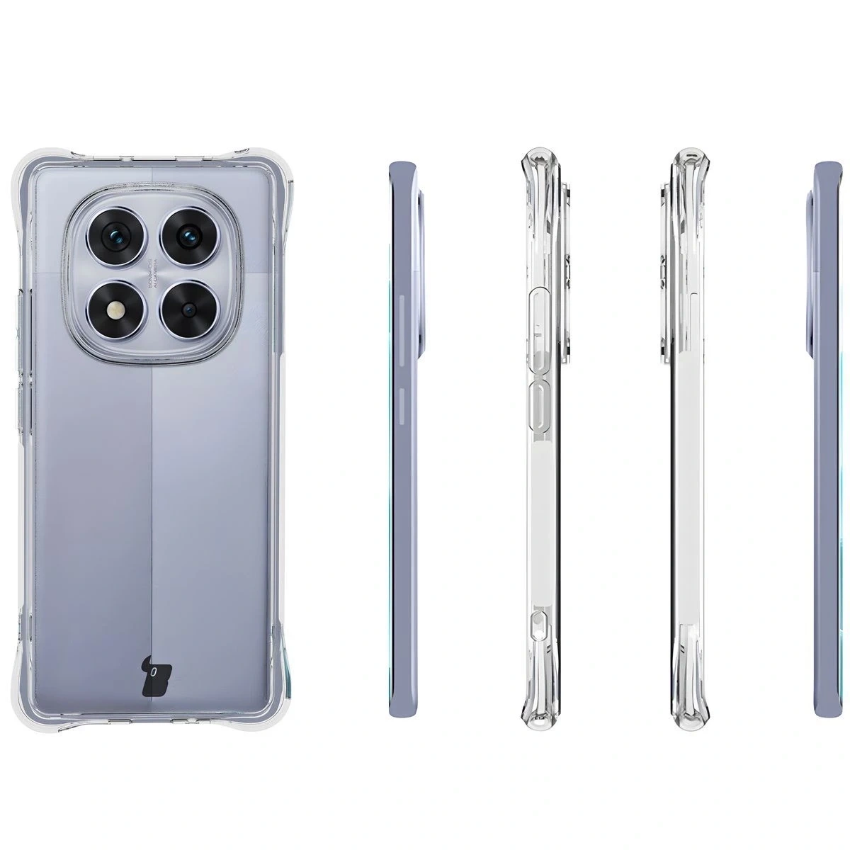 Kryt Bizon Case Clear Pack flexible case + 2x screen film Xiaomi Redmi Note 14 Pro 5G