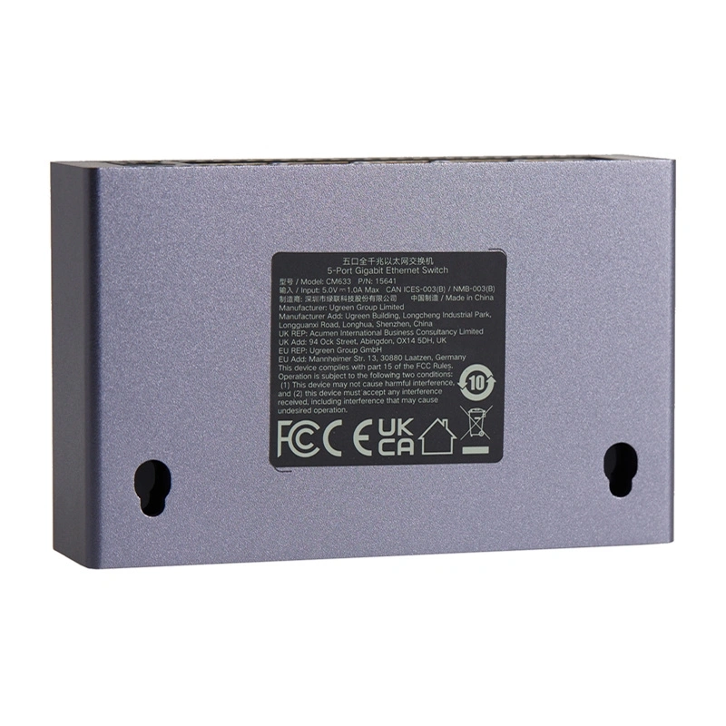 UGREEN CM633 5-Port GigaBit Ethernet Switch (Black)