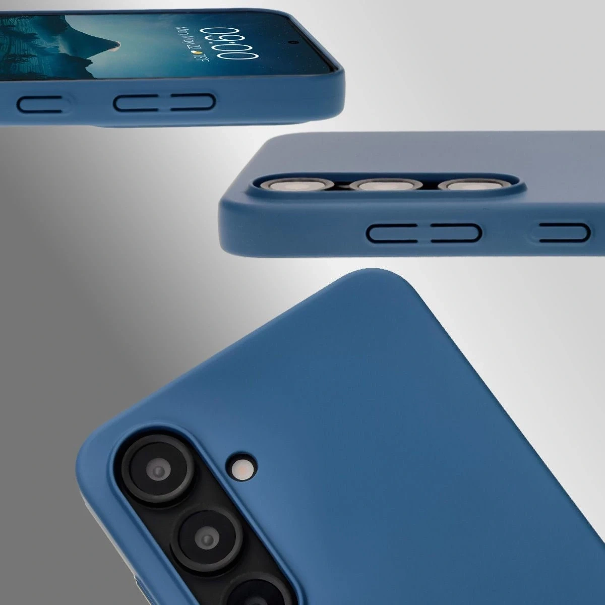 Kryt BIZON Case Lupka Samsung Galaxy S24 FE blue