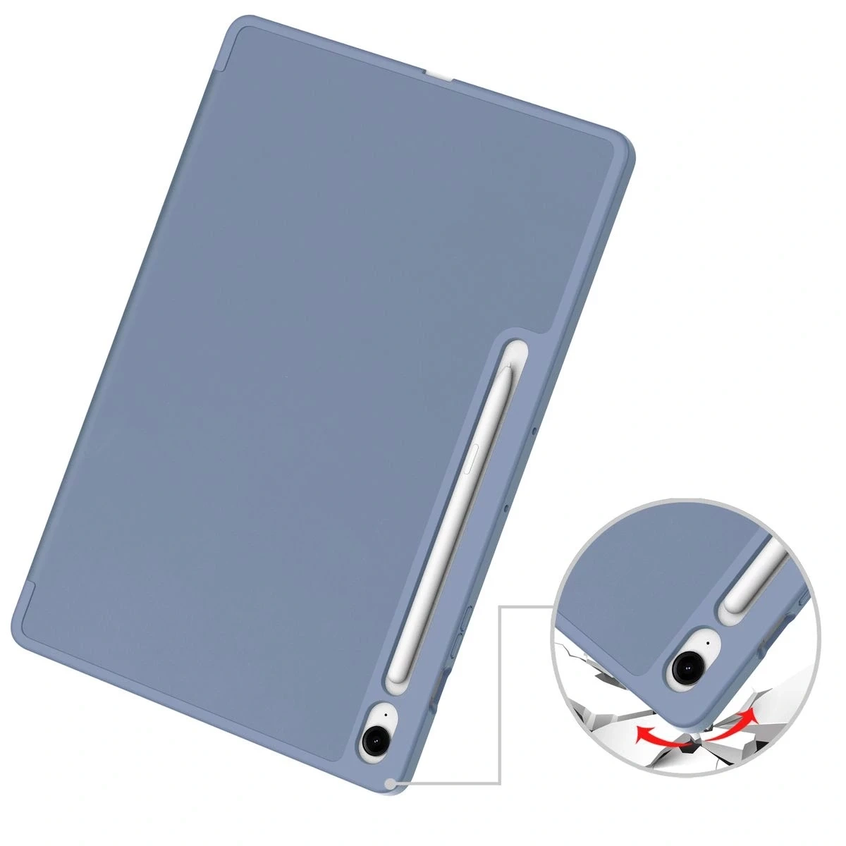 Kryt BIZON Case Tab Lizard Samsung Galaxy Tab S10 FE+ Plus lavender