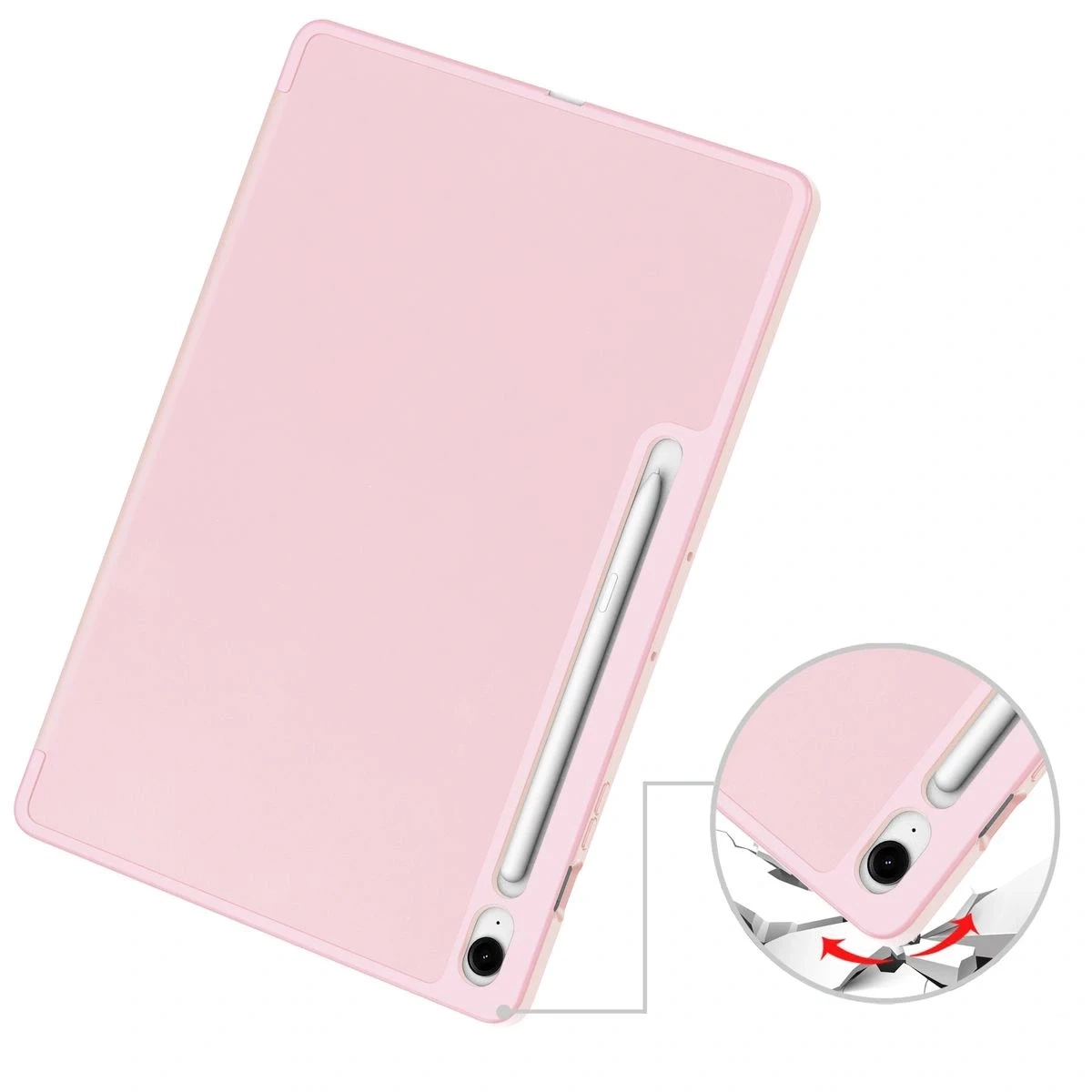 Kryt BIZON Case Tab Lizard Samsung Galaxy Tab S10 FE+ Plus pink