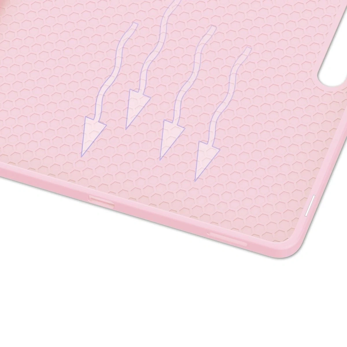 Kryt BIZON Case Tab Lizard Samsung Galaxy Tab S10 FE+ Plus pink