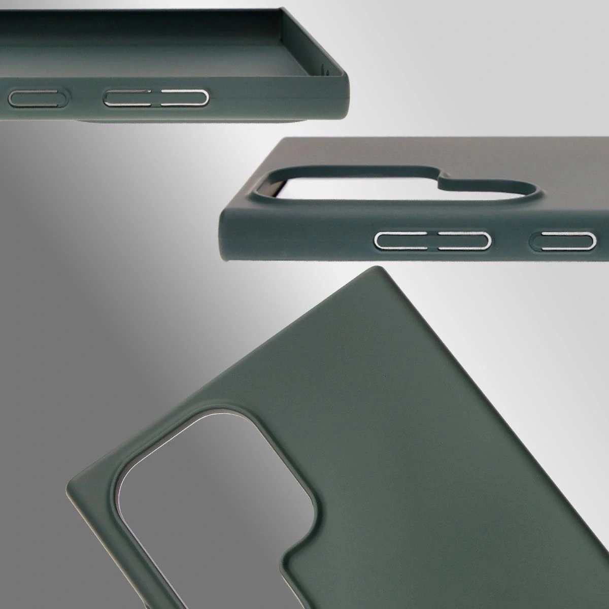 Kryt BIZON Case Lupka Samsung Galaxy S24 Ultra green