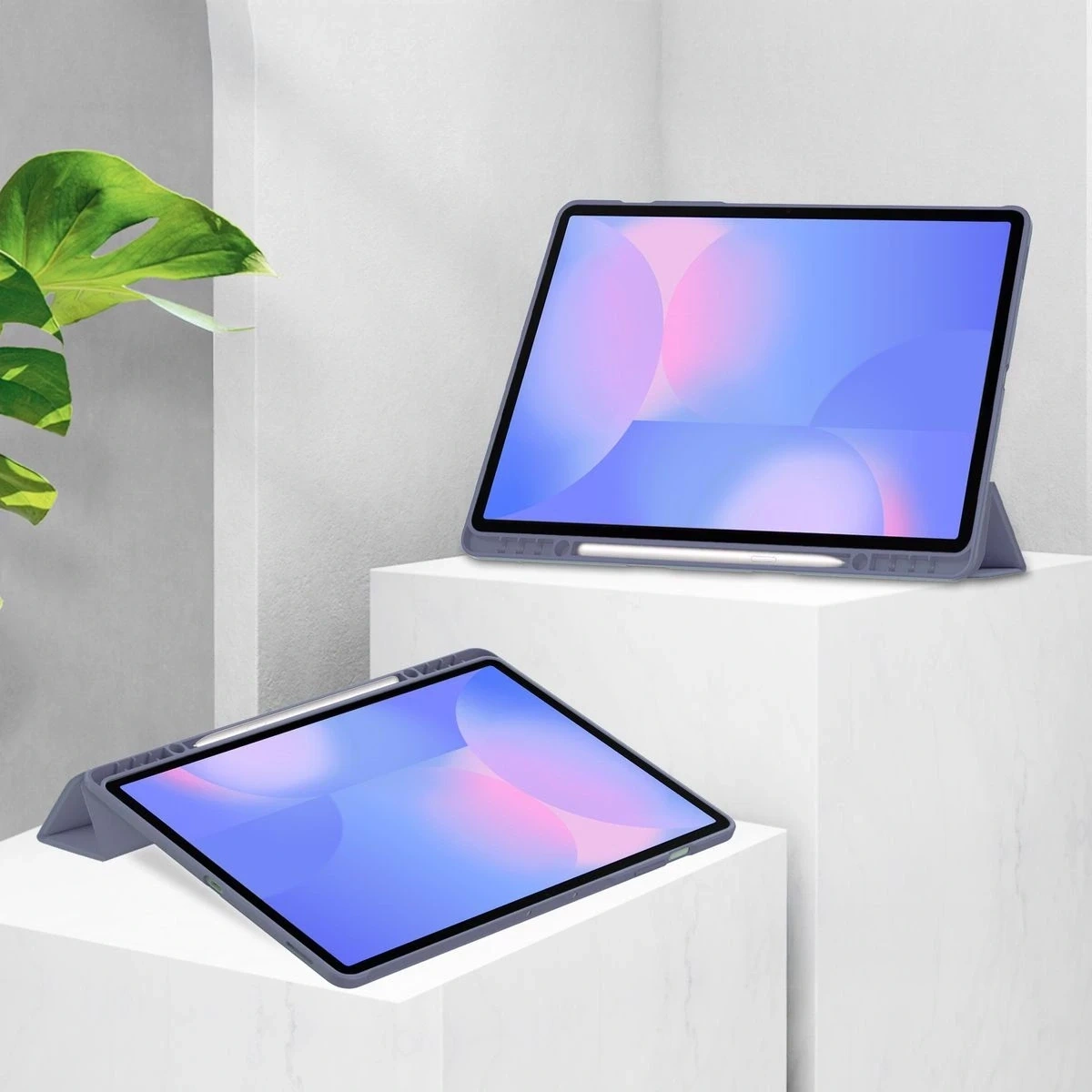 Kryt Bizon Case Tab Clear Matt Samsung Galaxy Tab S10 FE+ Plus lavender