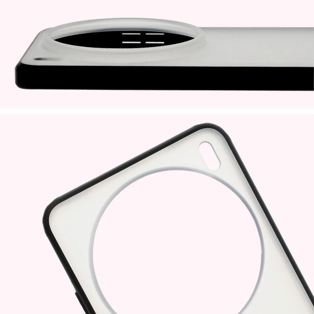 Kryt Bizon Case Angelo Vivo X200 Pro smoked with a black frame