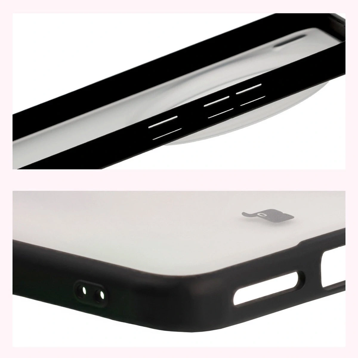 Kryt Bizon Case Angelo Vivo X200 Pro smoked with a black frame