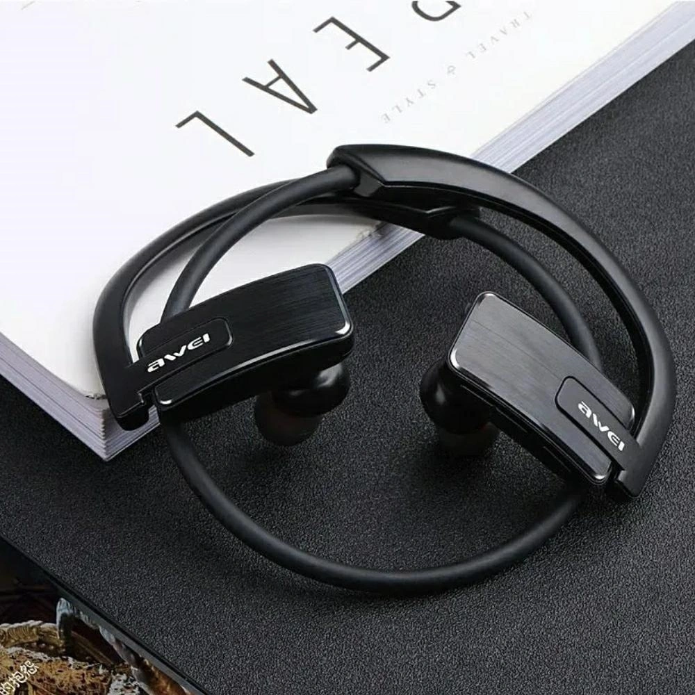 Sluchátka AWEI E1BL Wireless In-Ear Bluetooth 5.3 Sports Black