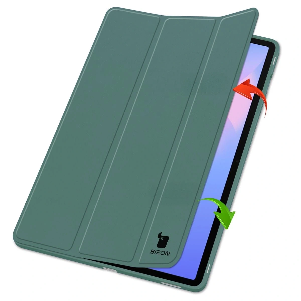Kryt Bizon Case Tab Lizard Samsung Galaxy Tab S10 FE+ Plus dark green