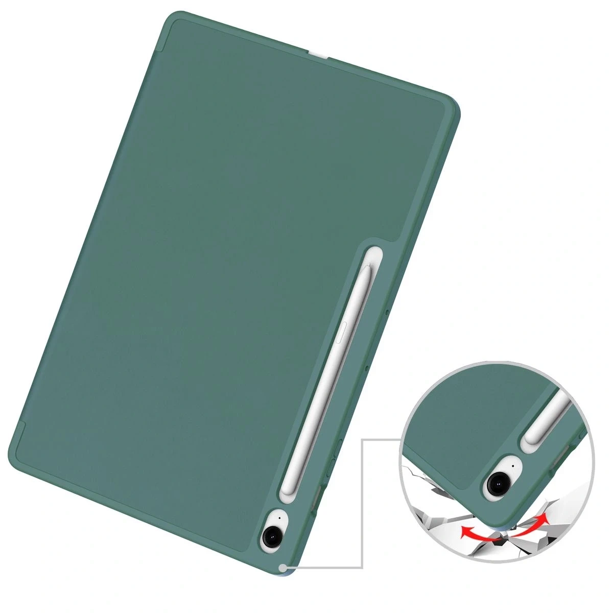 Kryt Bizon Case Tab Lizard Samsung Galaxy Tab S10 FE+ Plus dark green