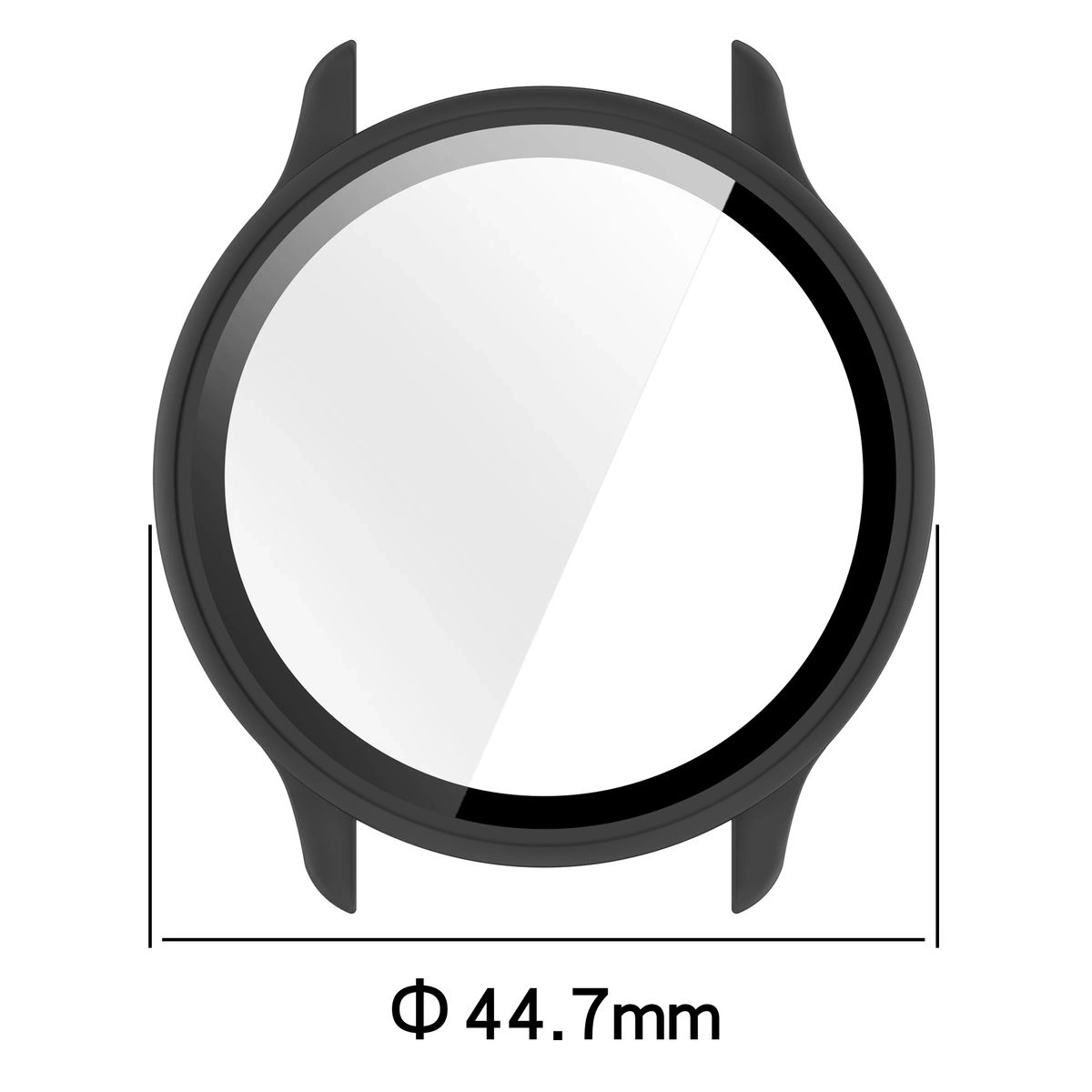 Kryt Bizon Case+Glass Watch Garmin Vivoactive 6 matte black