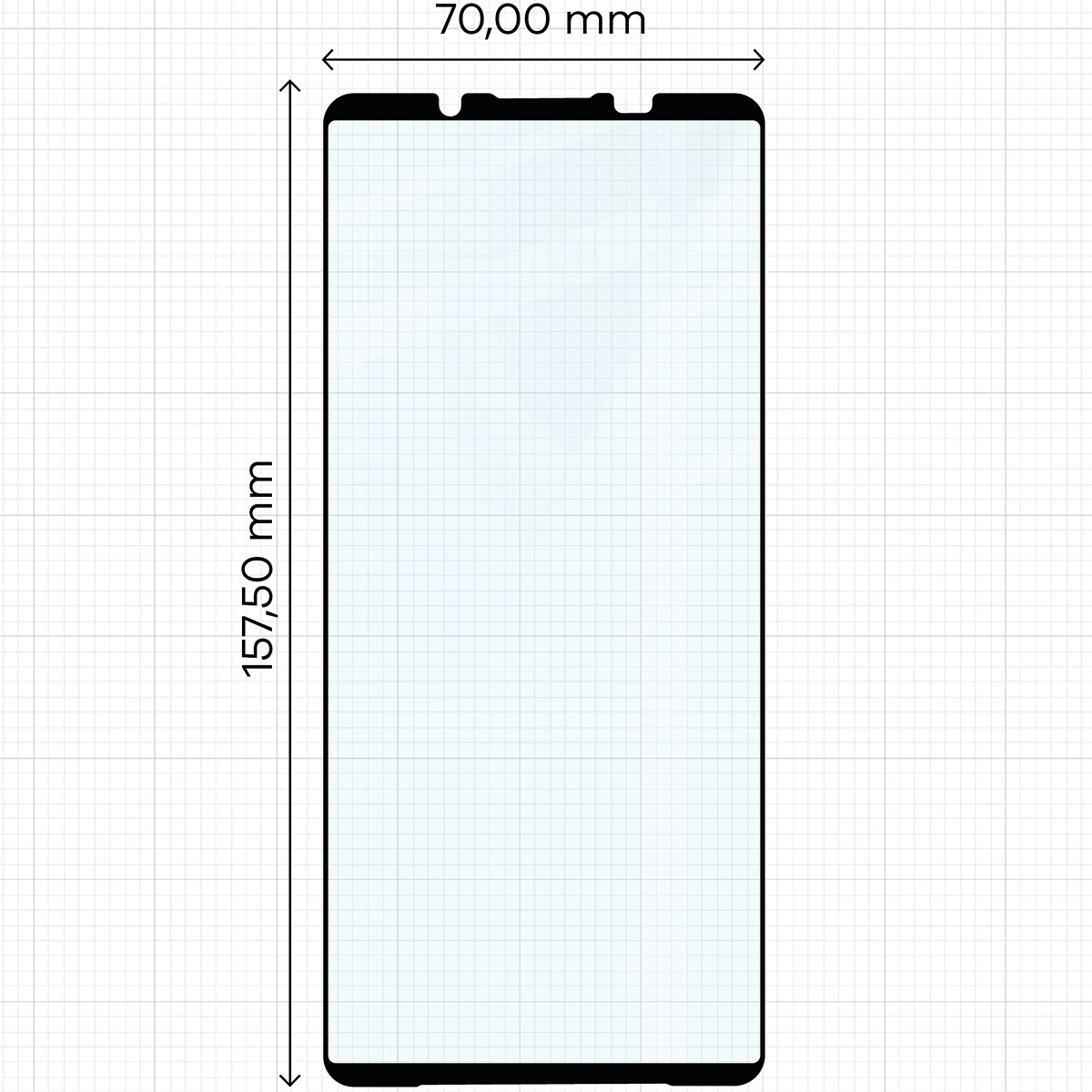 Ochranné sklo Bizon Glass Edge 2 Xperia 1 VII black frame
