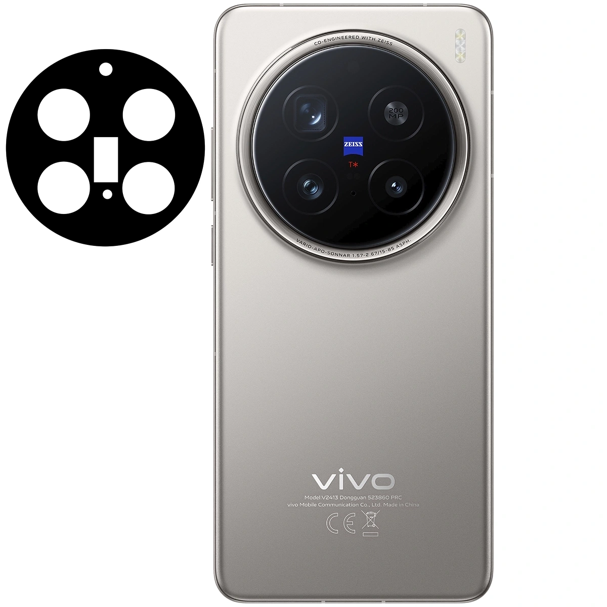 Ochranné sklo Bizon Glass Lens Vivo X200 Pro [2 PACK]