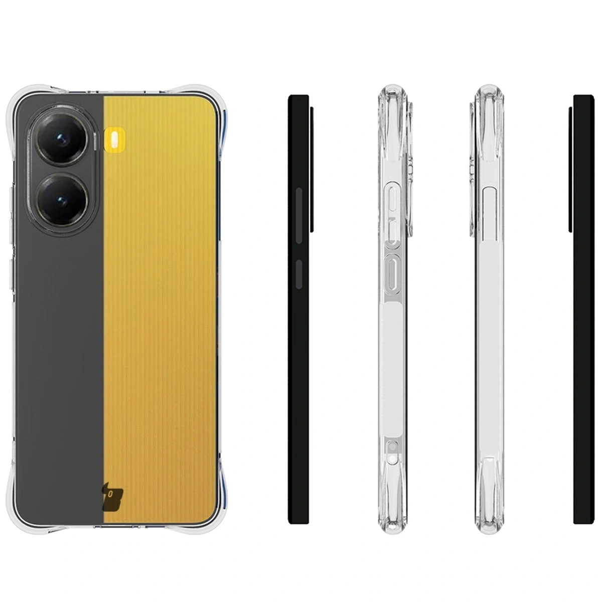 Kryt Bizon Case Clear Pack case + 2x screen glass Xiaomi POCO X7 Pro