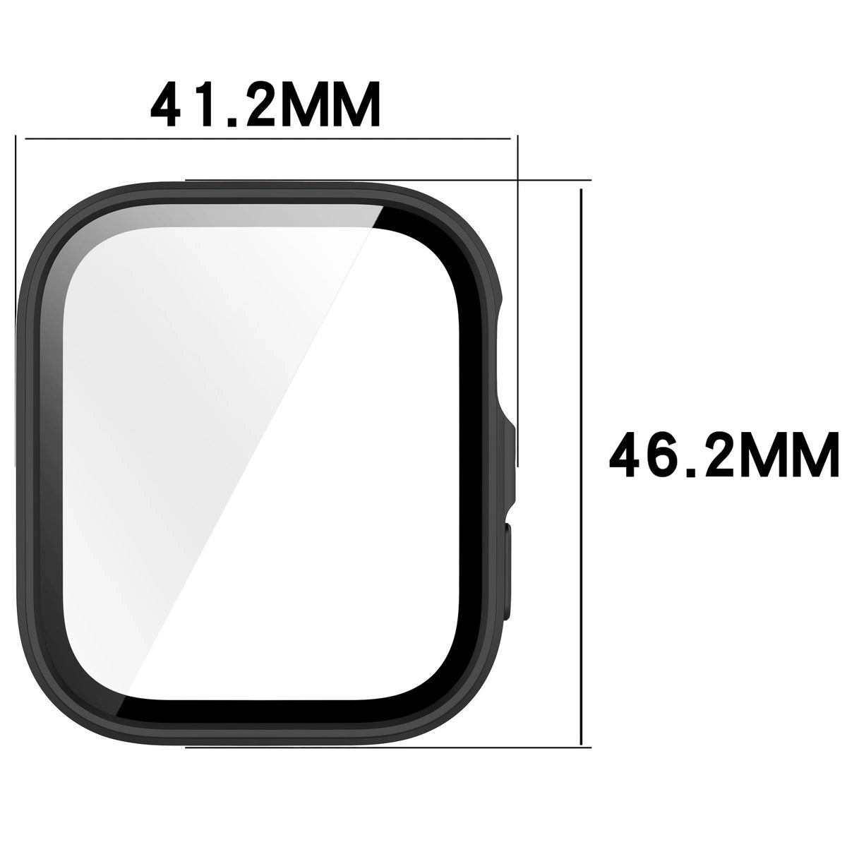 Kryt Bizon Case+Glass Watch Huawei Watch Fit 4 black matte