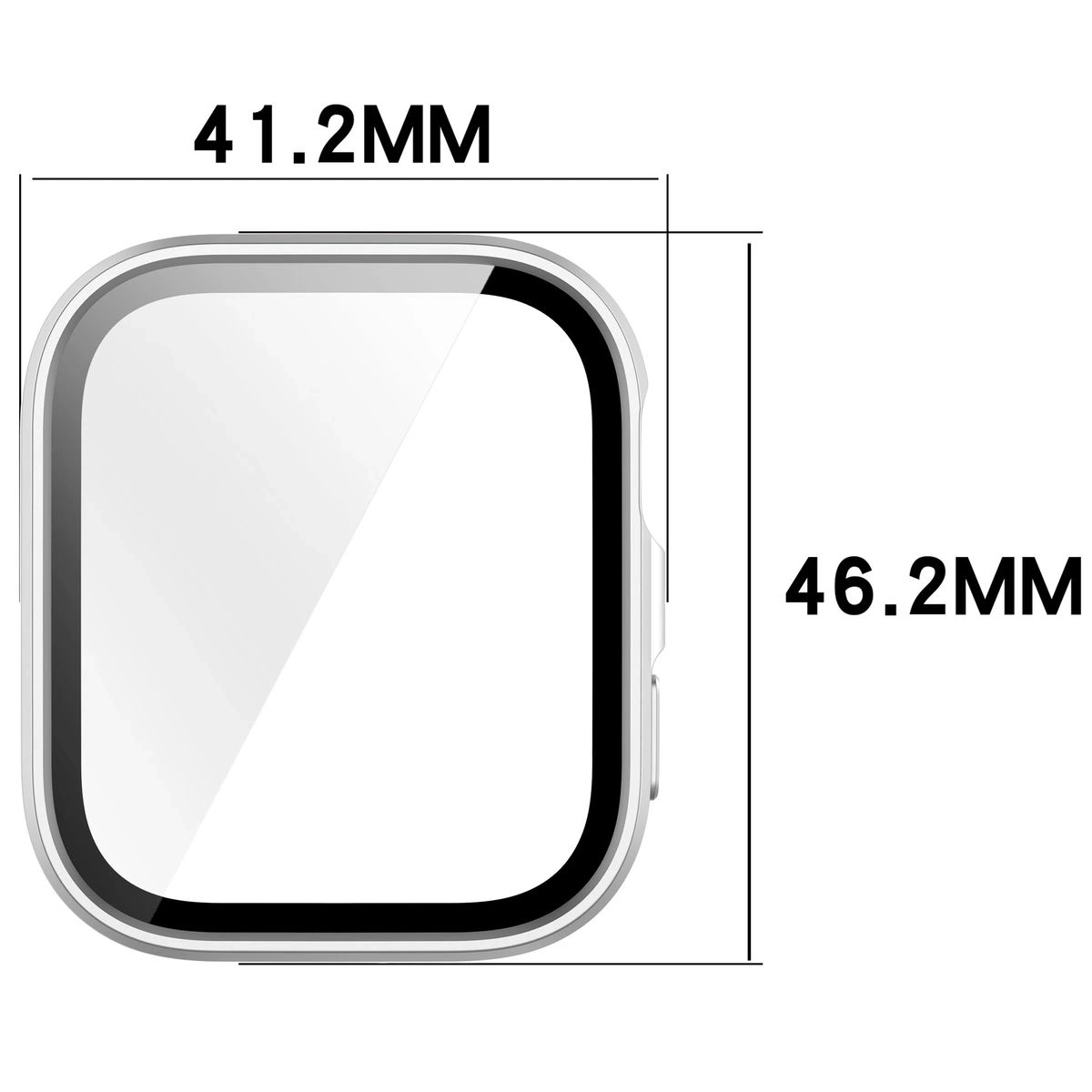 Kryt Bizon Case+Glass Watch Huawei Watch Fit 4 satin silver