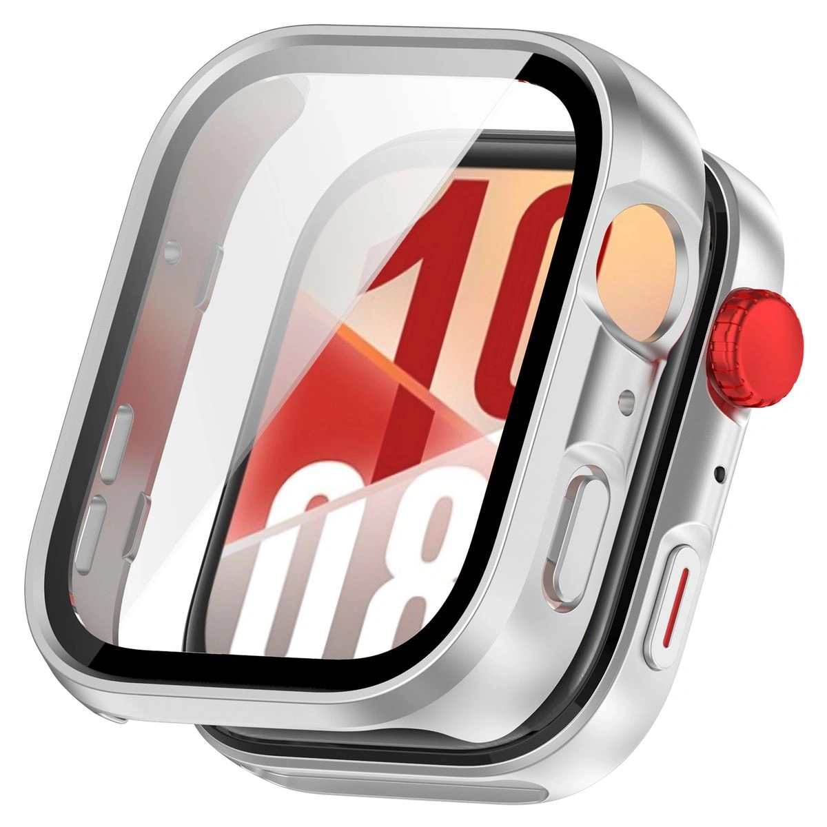Kryt Bizon Case+Glass Watch Huawei Watch Fit 4 satin silver