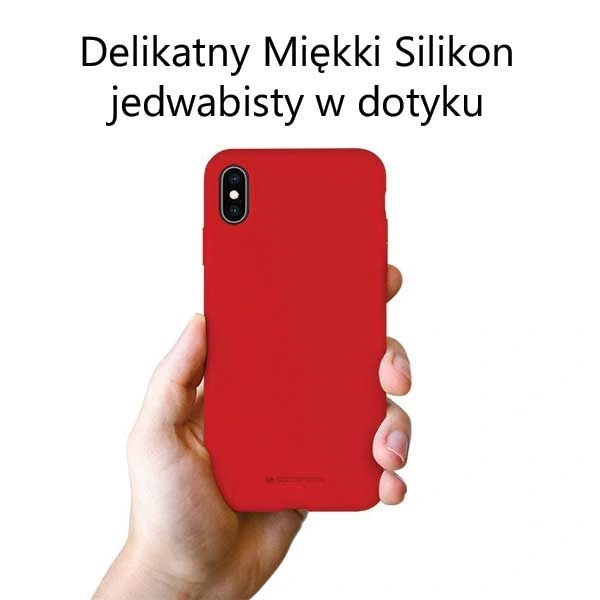 Kryt Mercury Silicone Case Apple iPhone 15 red