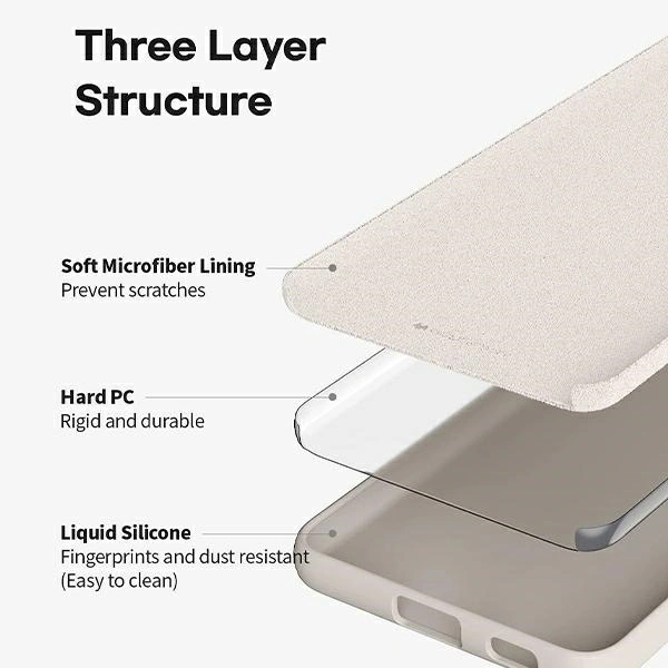 Kryt Mercury Silicone Case Apple iPhone 15 Pro light gray