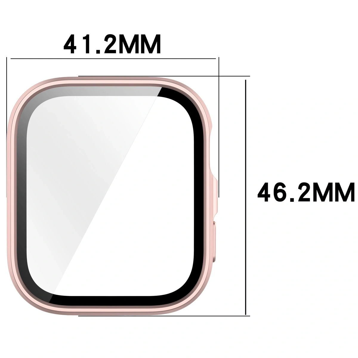 Kryt Bizon Case+Glass Watch Huawei Watch Fit 4 satin pink