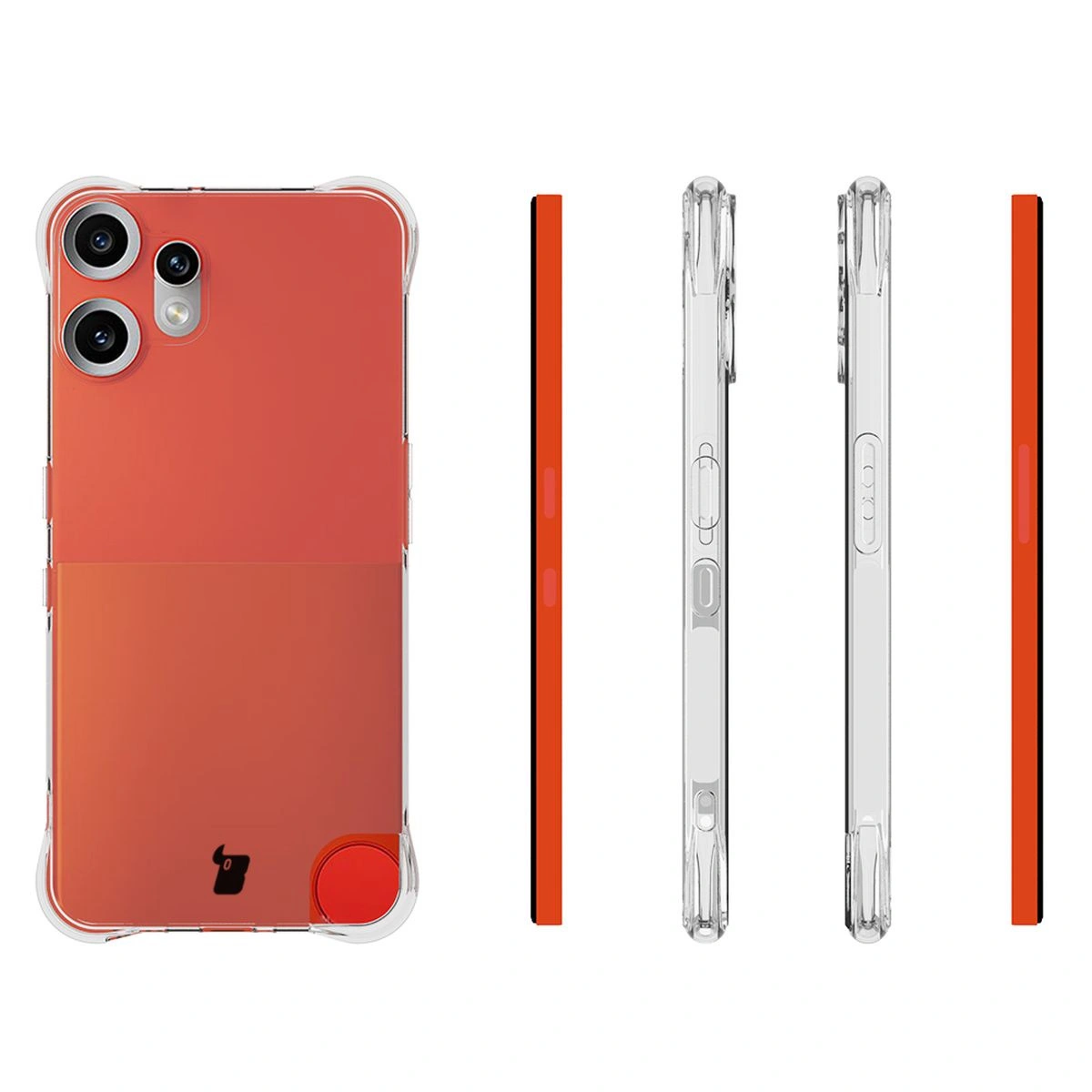 Kryt Bizon Case Clear Pack case + 2x screen film Nothing CMF Phone 2 Pro