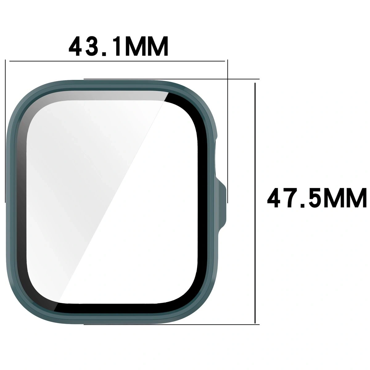 Kryt Bizon Case+Glass Watch Huawei Watch Fit 4 Pro green
