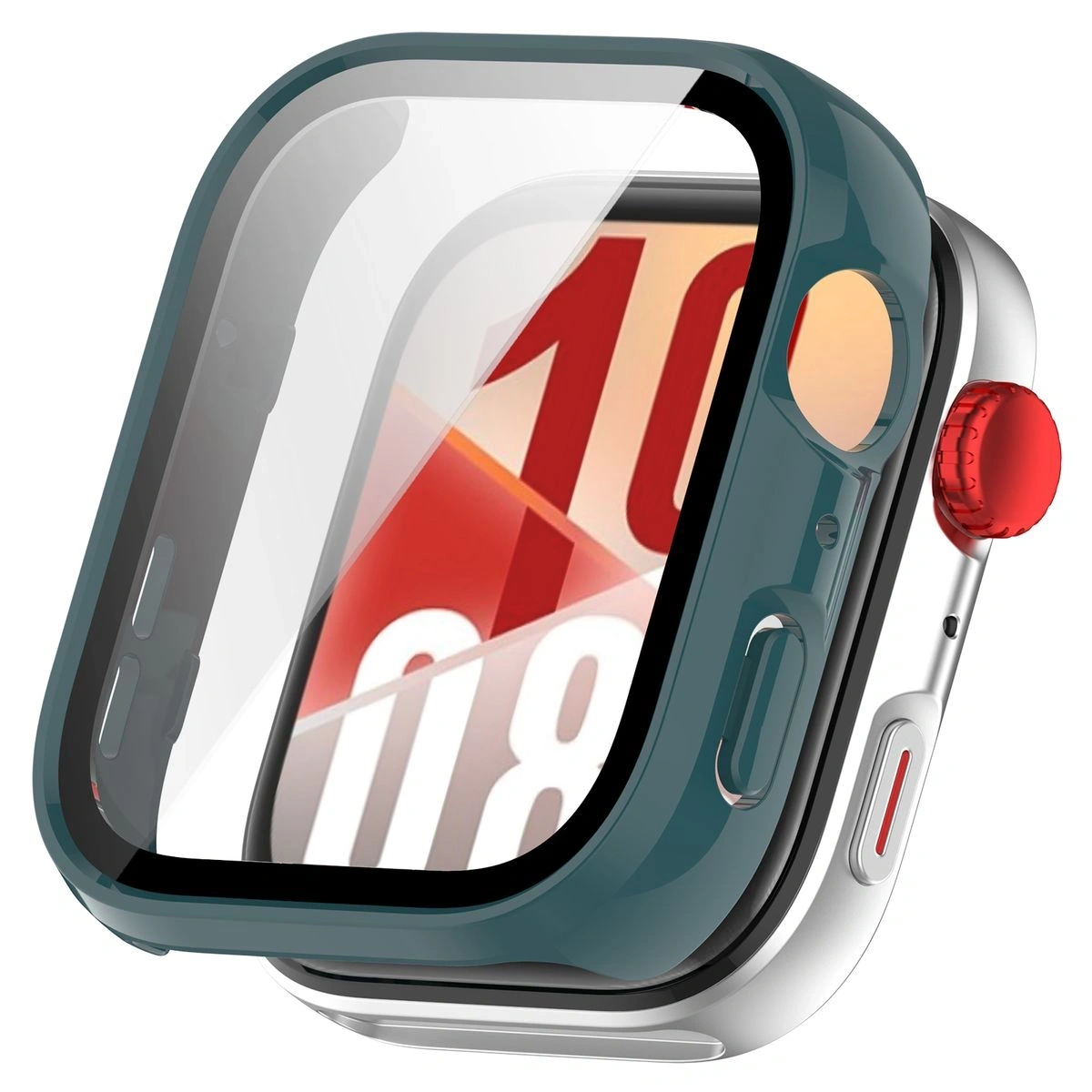Kryt Bizon Case+Glass Watch Huawei Watch Fit 4 green