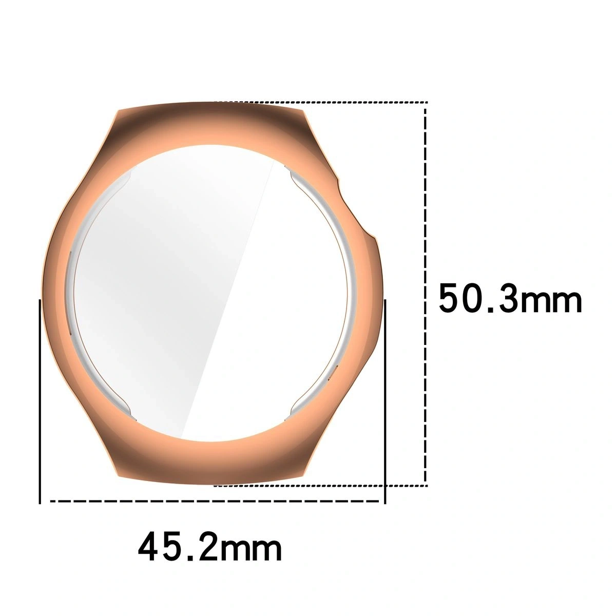 Kryt Bizon Case Watch Felipe Huawei Watch 5 42mm rose gold
