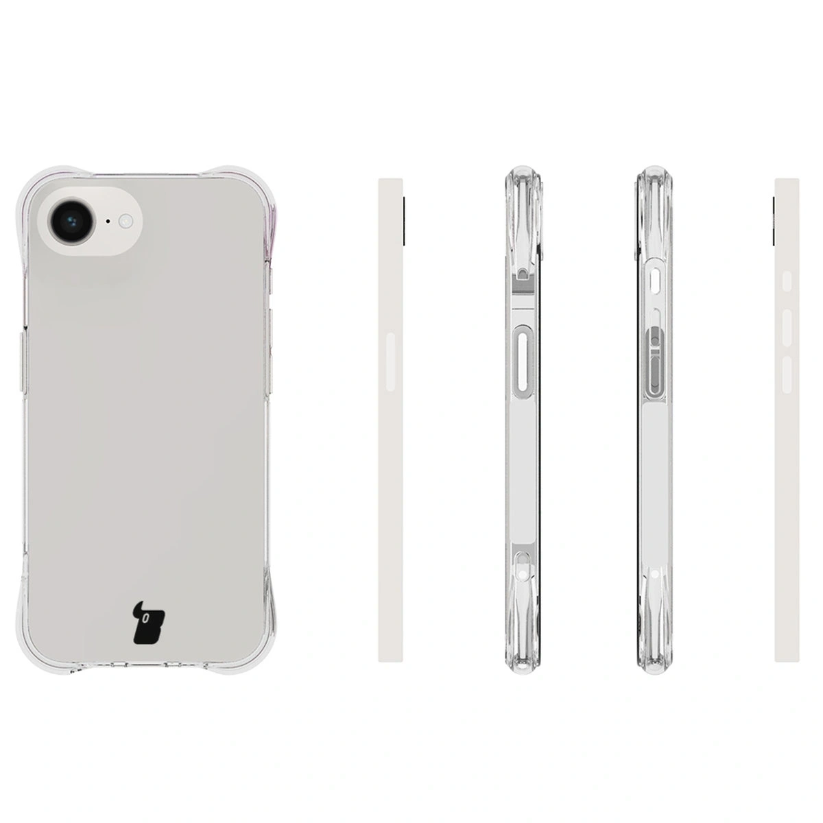 Kryt Bizon Case Clear Pack case + 2x tempered glass + lens protection Apple iPhone 17e / 16e