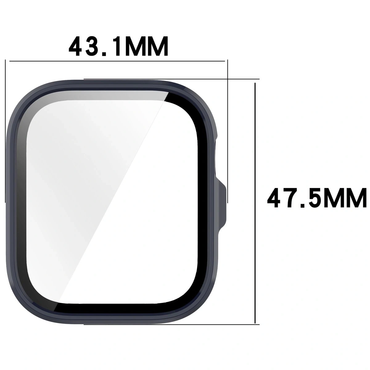Kryt Bizon Case+Glass Watch Huawei Watch Fit 4 Pro blue