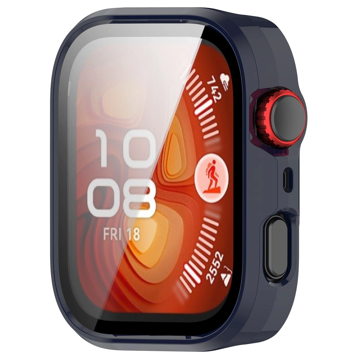 Kryt Bizon Case+Glass Watch Huawei Watch Fit 4 Pro blue