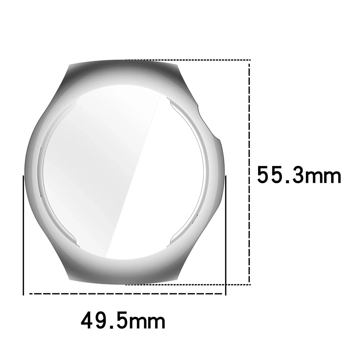 Kryt Bizon Case Watch Felipe Huawei Watch 5 46mm silver
