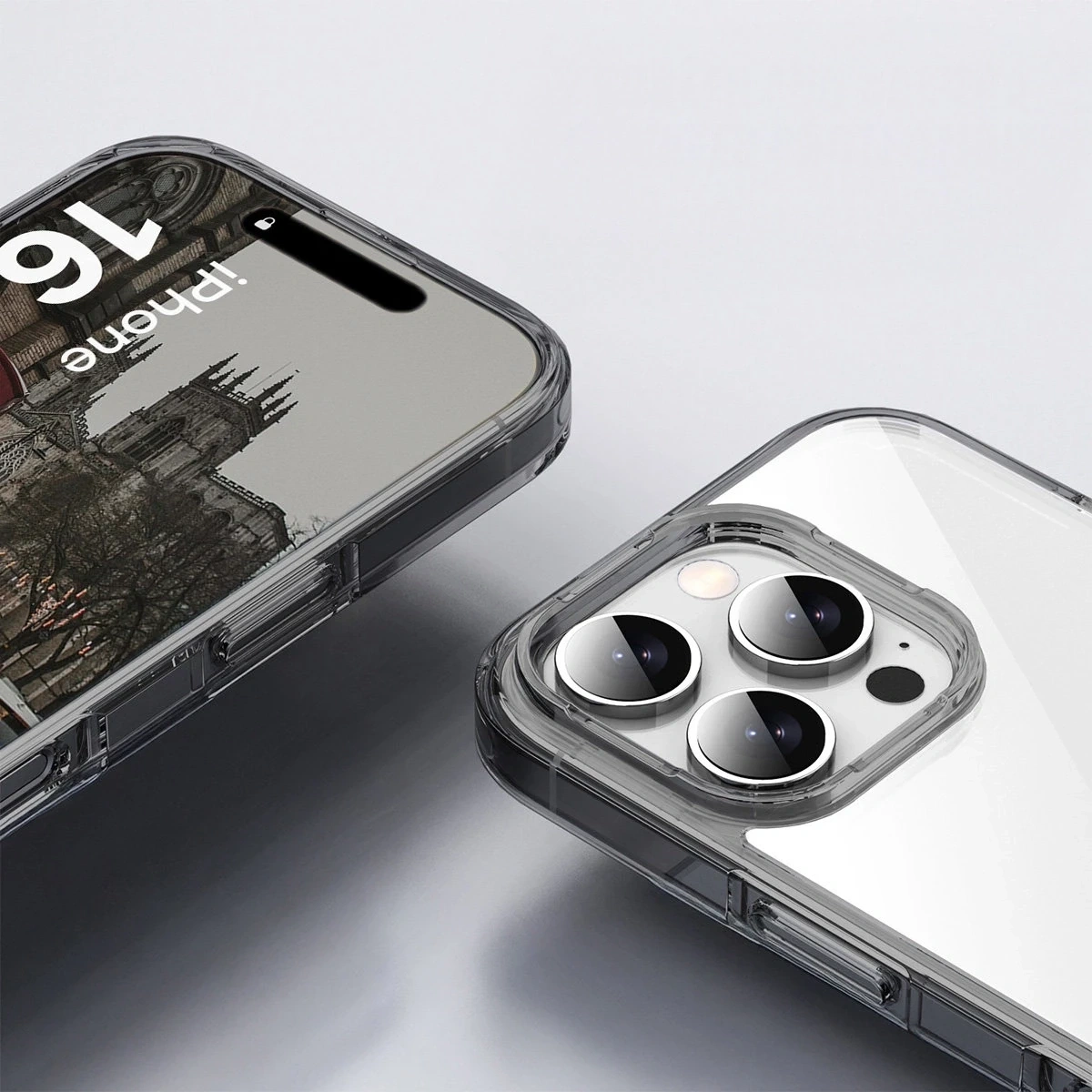 Kryt Bizon Case Halo Apple iPhone 16 Pro Max smoky black