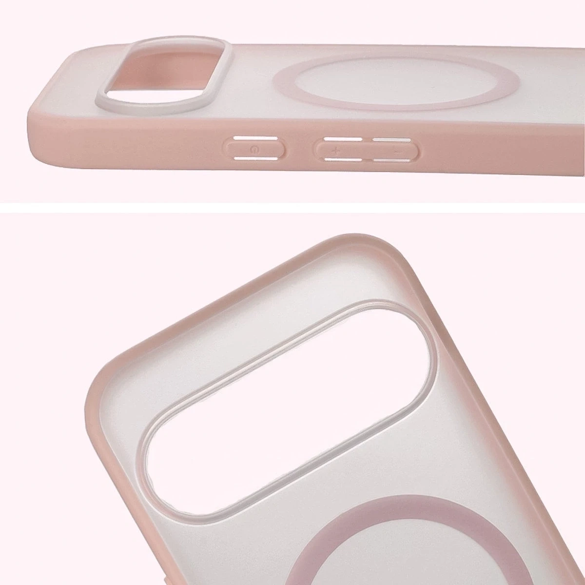 Kryt Bizon Case MatteO Magnetic Pixel 10 / 10 Pro smoky pink
