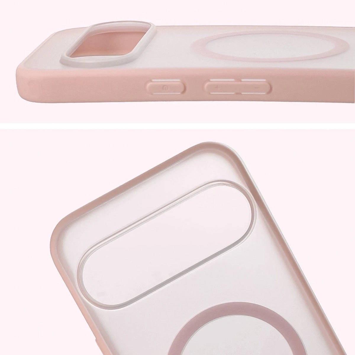 Kryt Bizon Case MatteO Magnetic Pixel 10 Pro XL smoky pink