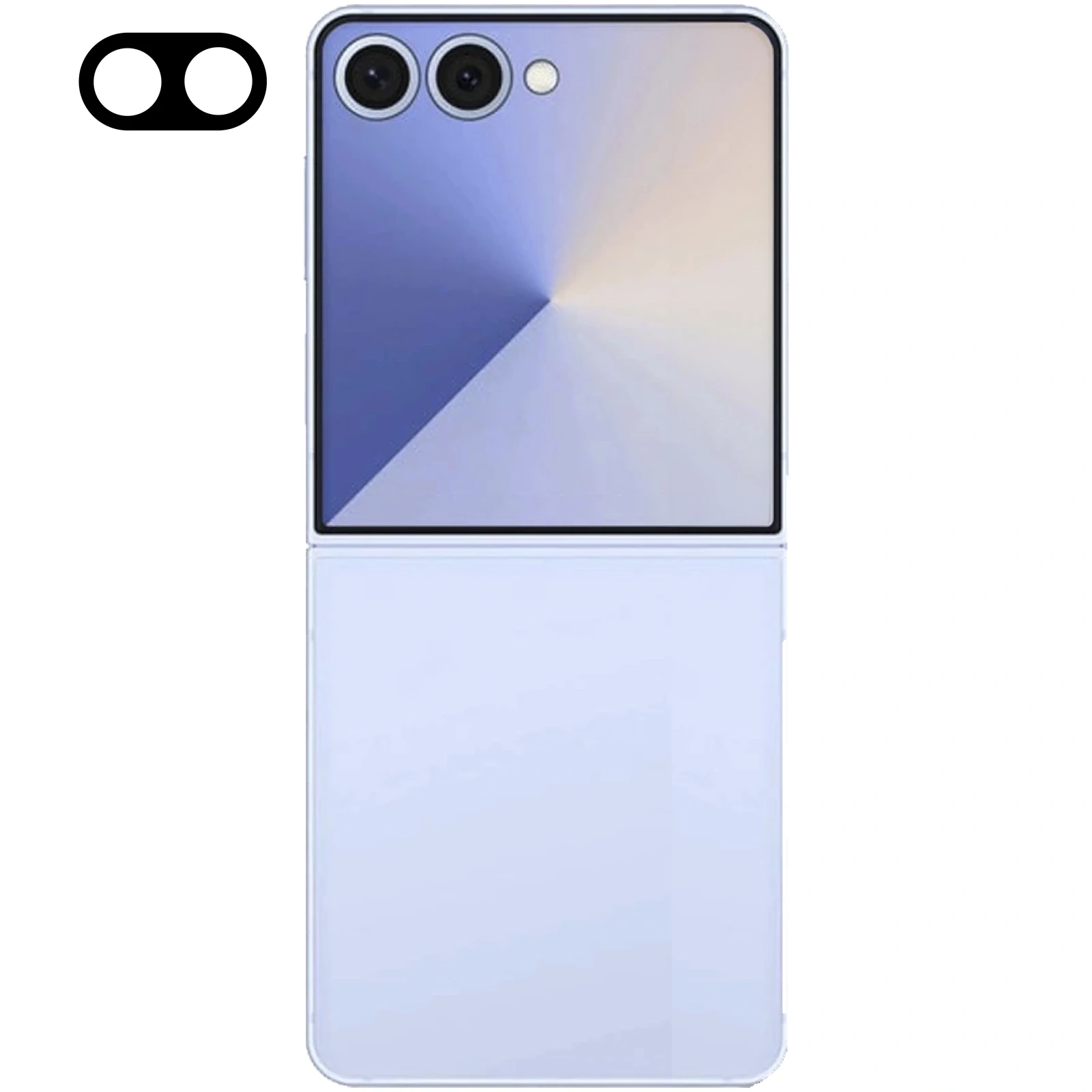Ochranné sklo Bizon Glass Lens Samsung Galaxy Z Flip7 [2 PACK]