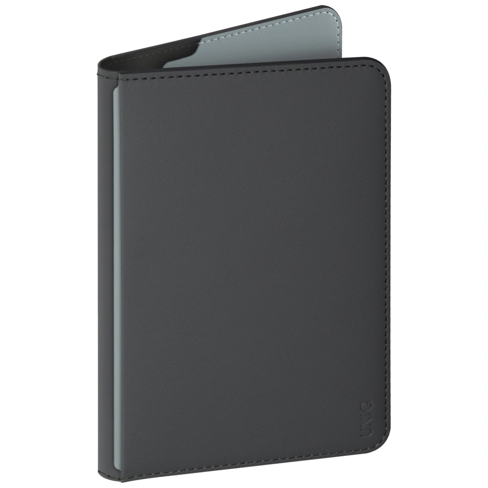 Kryt UNIQ Belmont Passport Case with Apple Find My, RFID Block, Gray-Blue