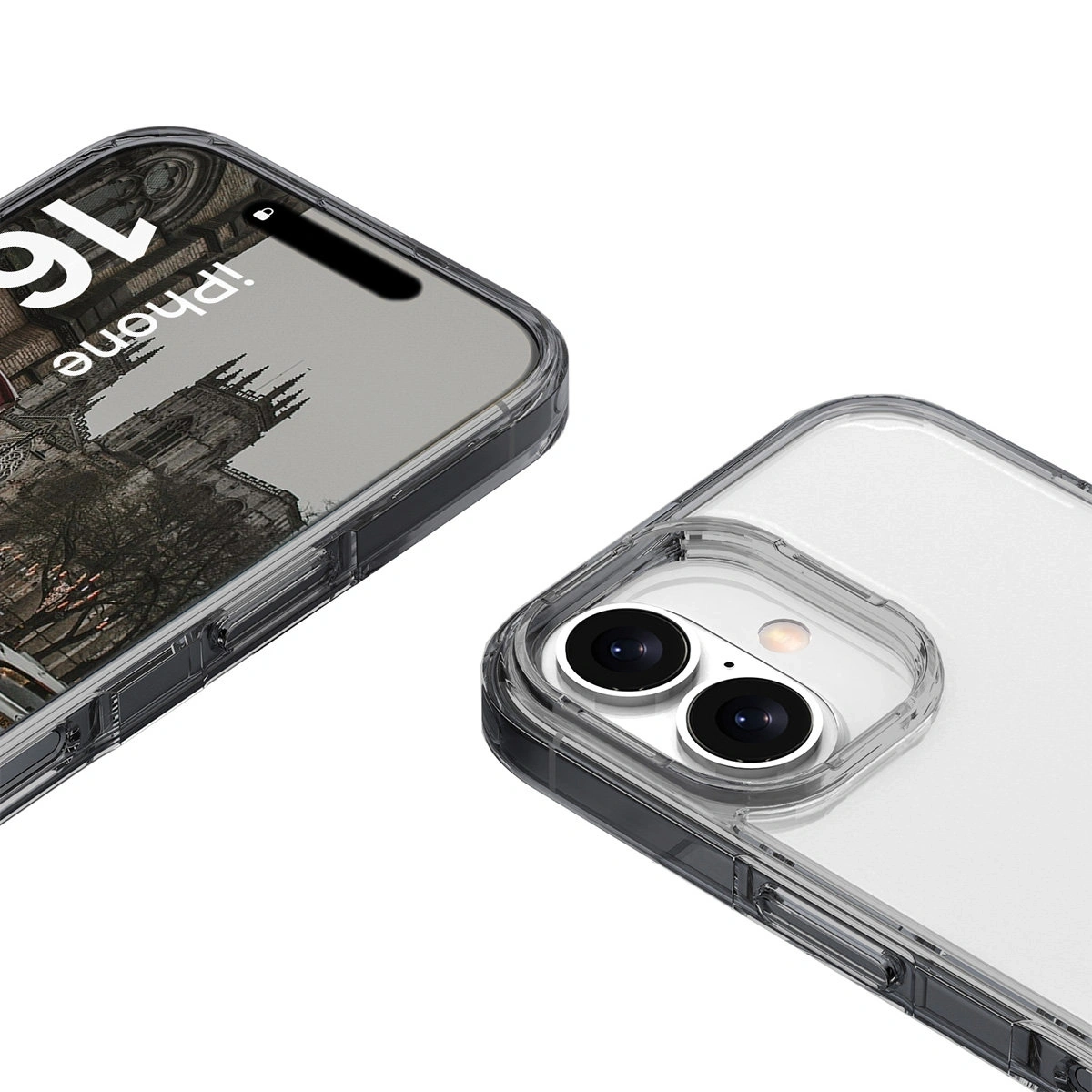 Kryt Bizon Case Halo Apple iPhone 16 Plus smoky black