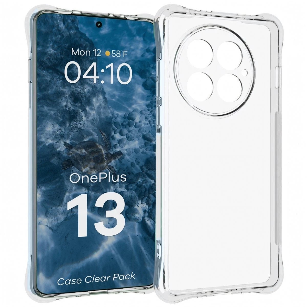 Kryt Bizon Case Clear Pack flexible case + 2x screen film OnePlus 13