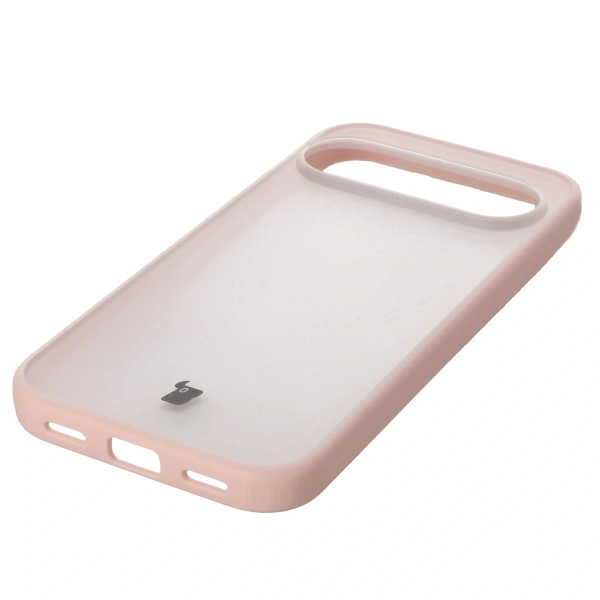 Kryt Bizon Case Angelo Google Pixel 10 / 10 Pro semi-transparent with a pink frame