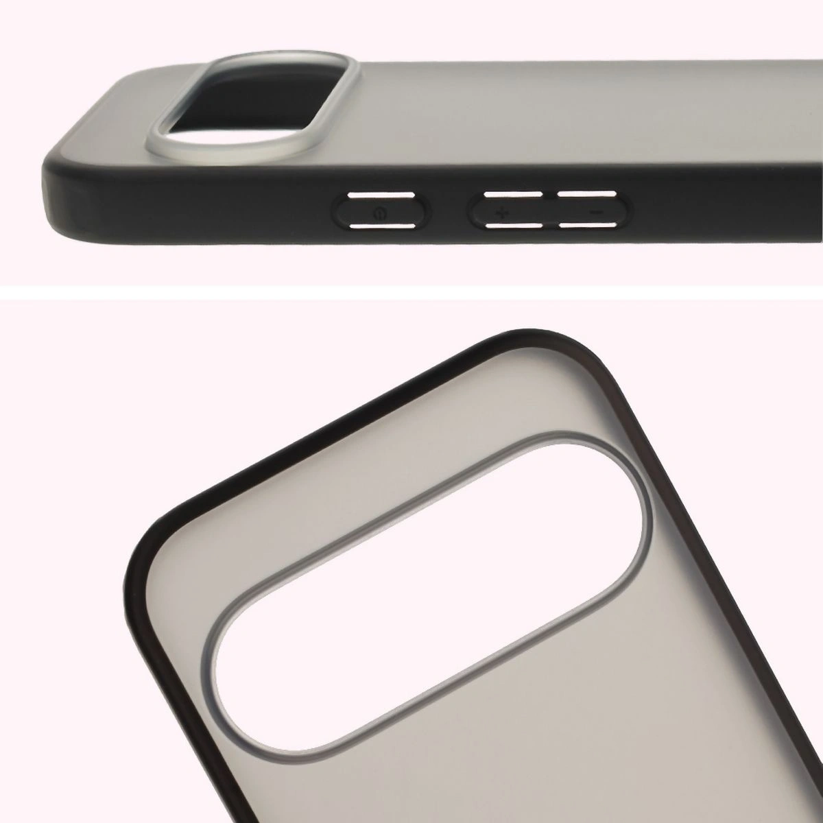 Kryt Bizon Case Angelo Google Pixel 10 / 10 Pro smoky with a black frame