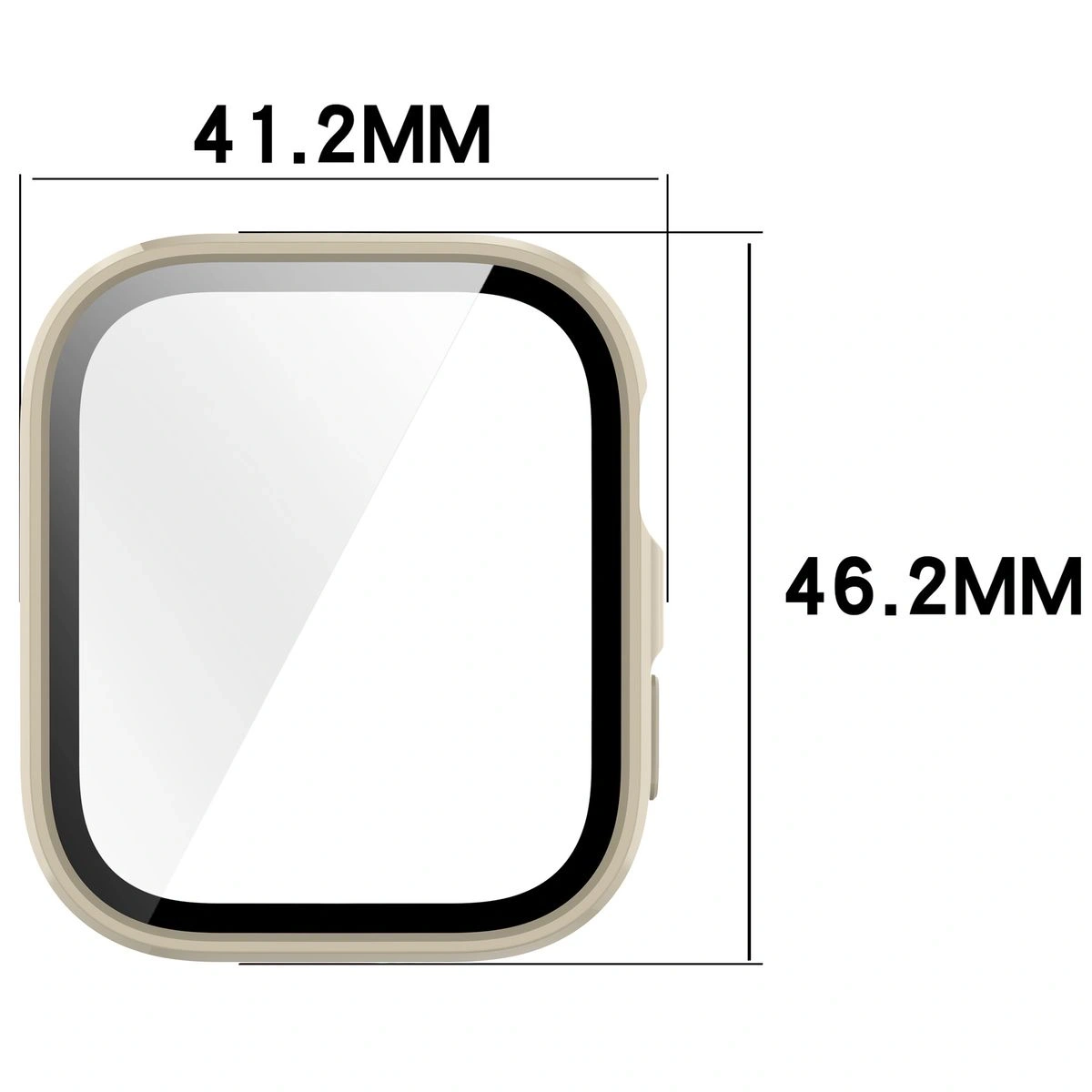 Kryt Bizon Case+Glass Watch Huawei Watch Fit 4 beige