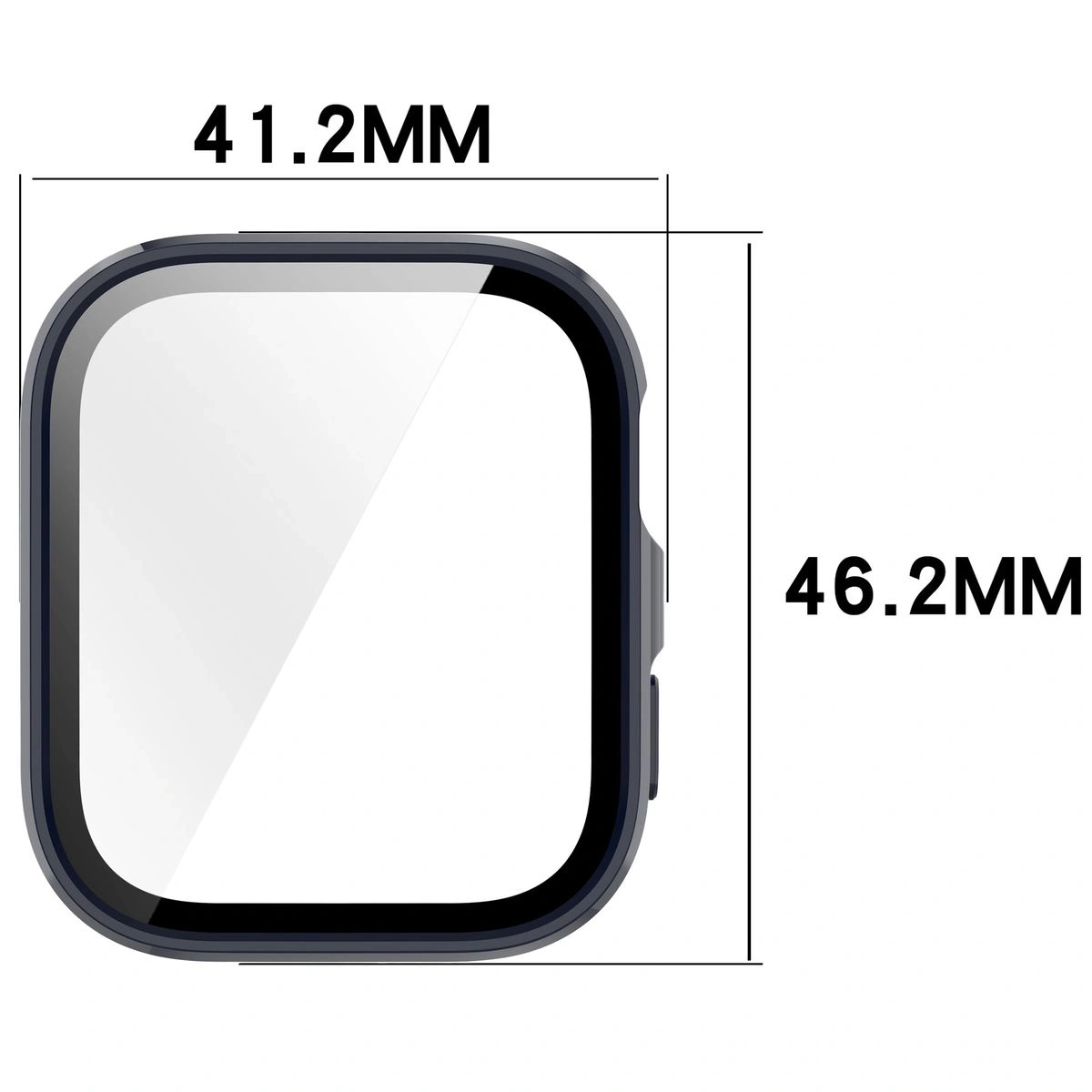 Kryt Bizon Case+Glass Watch Huawei Watch Fit 4 blue