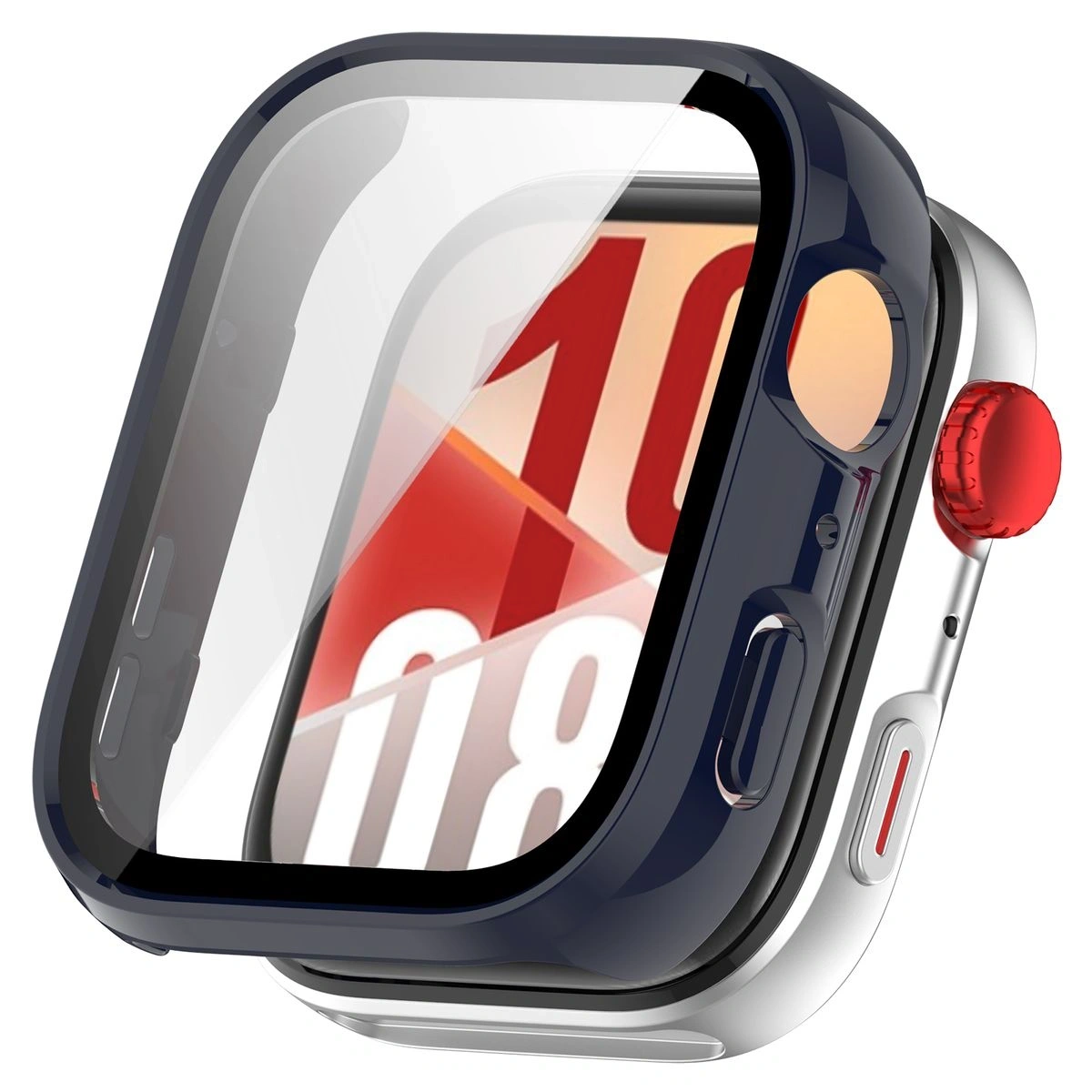Kryt Bizon Case+Glass Watch Huawei Watch Fit 4 blue