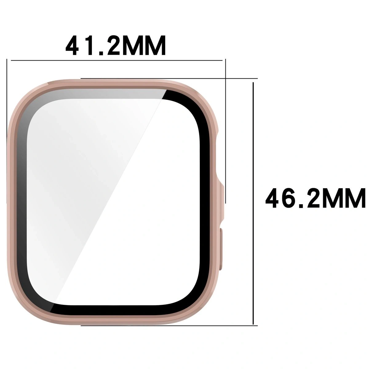 Kryt Bizon Case+Glass Watch Huawei Watch Fit 4 pink