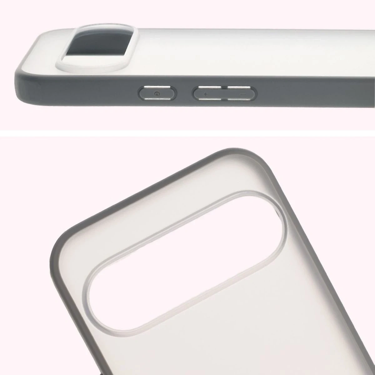 Kryt Bizon Case Angelo Google Pixel 10 Pro XL semi-transparent with a gray frame
