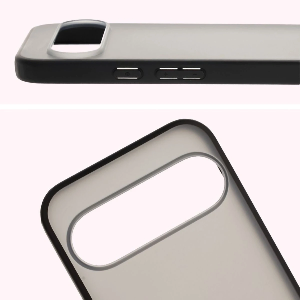 Kryt Bizon Case Angelo Google Pixel 10 Pro XL smoky with a black frame